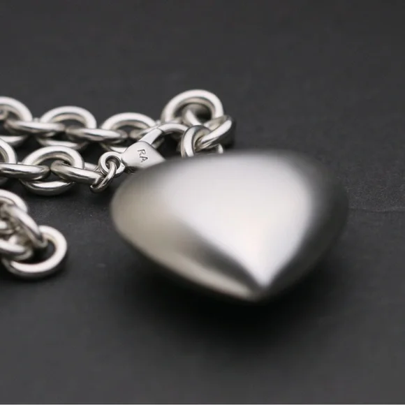 Roxanne Assoulin Silver Heart Necklace - Picture 6 of 8
